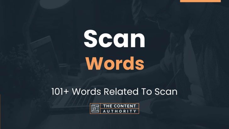 Scan Words – 101+ Words Related To Scan