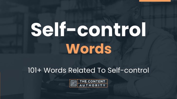 words related to self-control