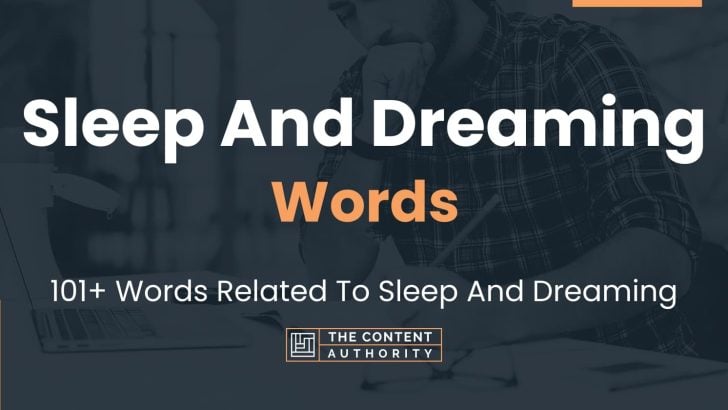 words related to sleep and dreaming