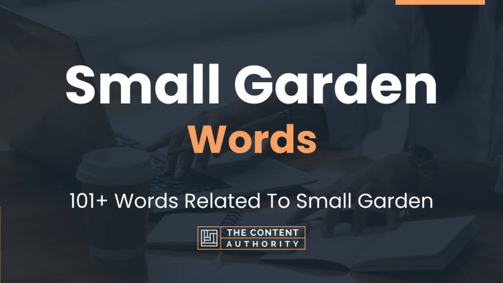 words related to small garden
