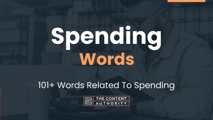 words related to spending