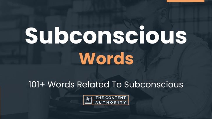 words related to subconscious