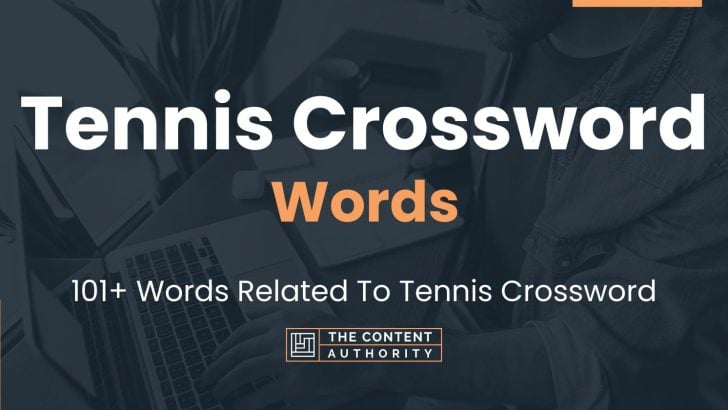 Tennis Crossword Words 101  Words Related To Tennis Crossword