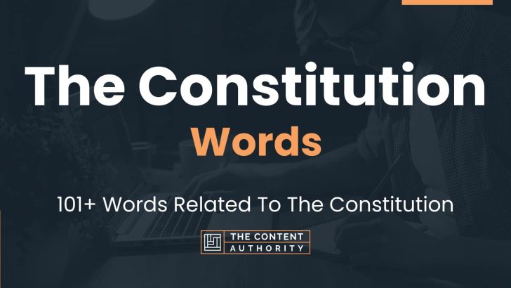 words related to the constitution