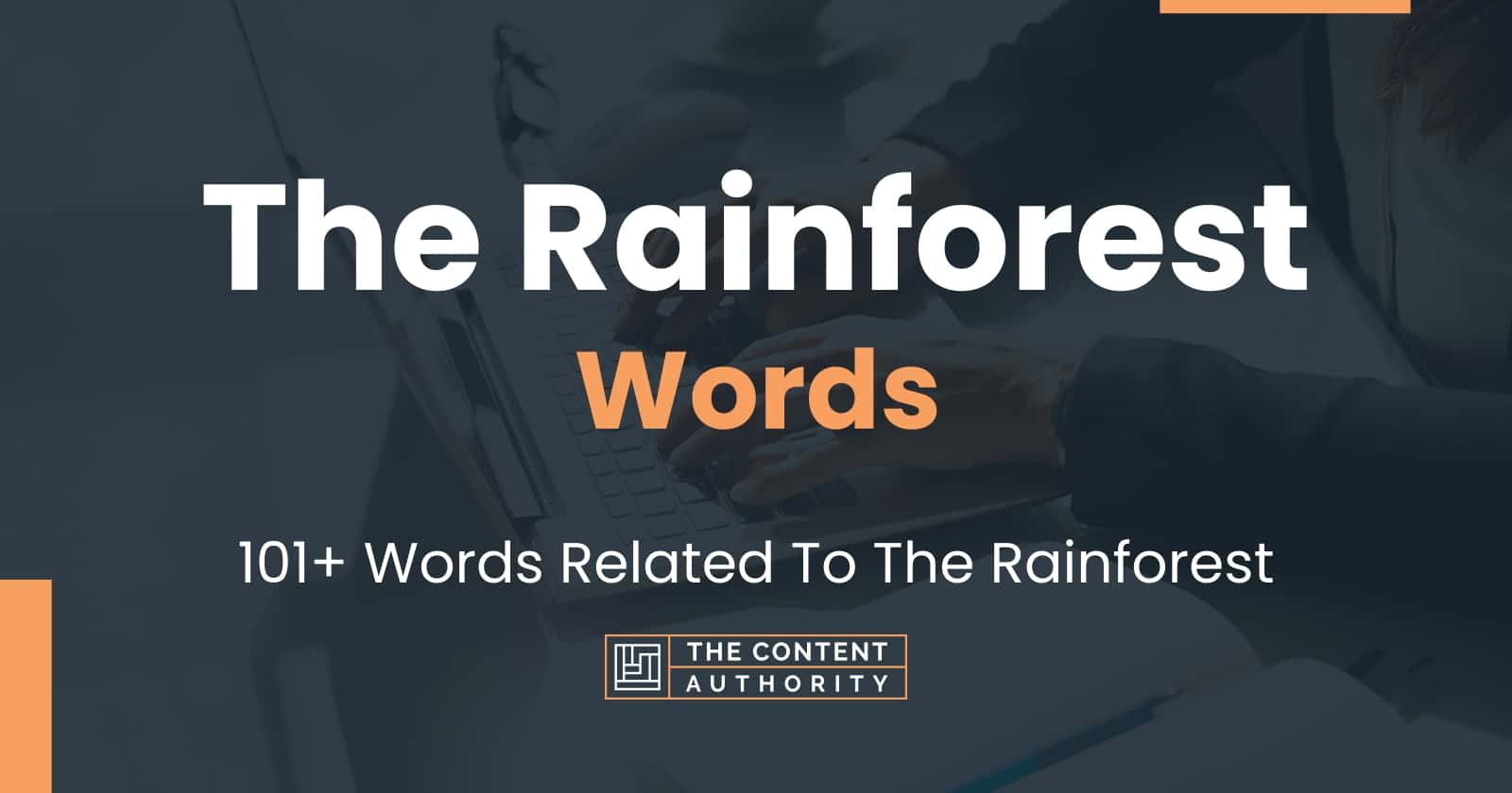 The Rainforest Words - 101+ Words Related To The Rainforest