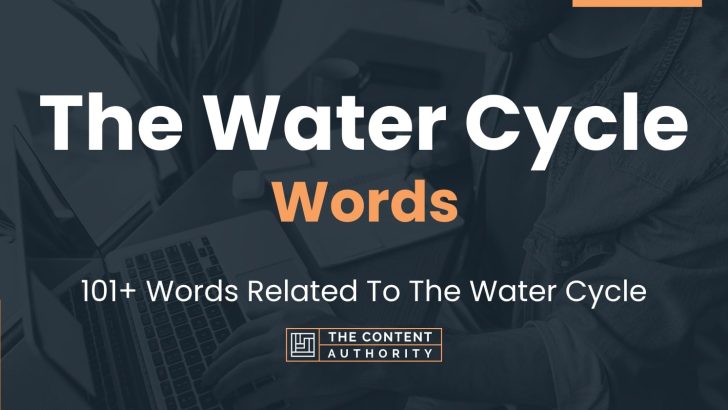The Water Cycle Words – 101+ Words Related To The Water Cycle