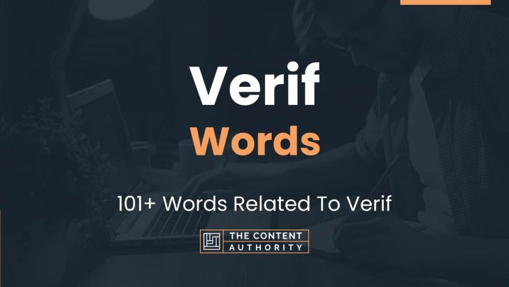 words related to verif