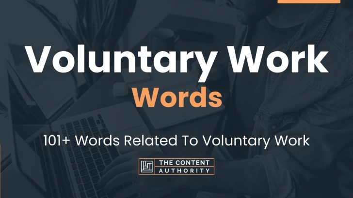 words related to voluntary work