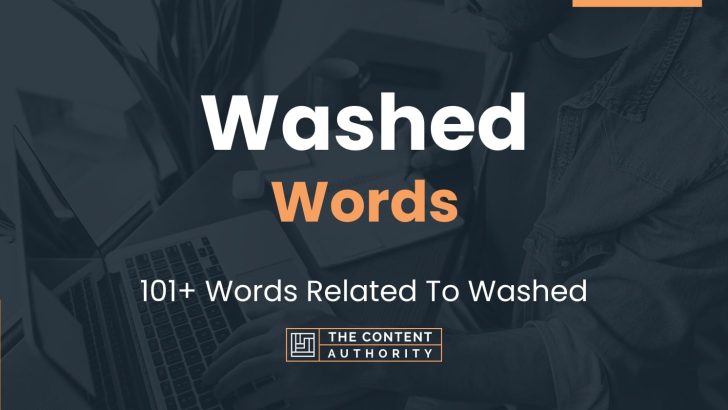 words related to washed