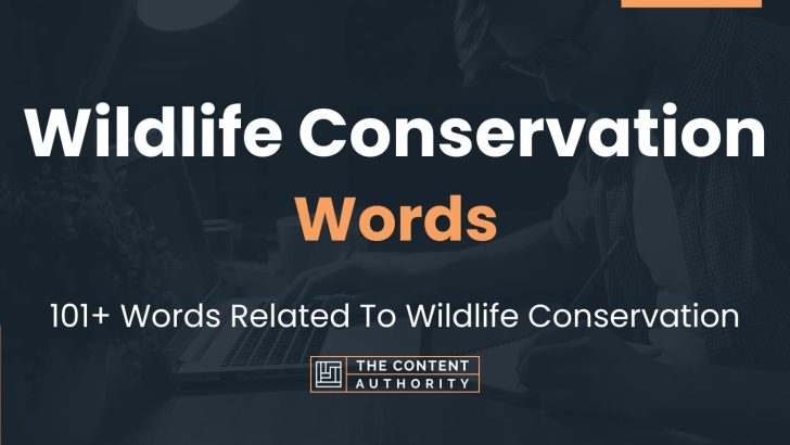words related to wildlife conservation